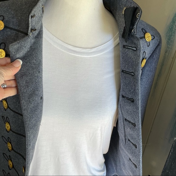 Vintage wool military cadet blazer S - Picture 7 of 16